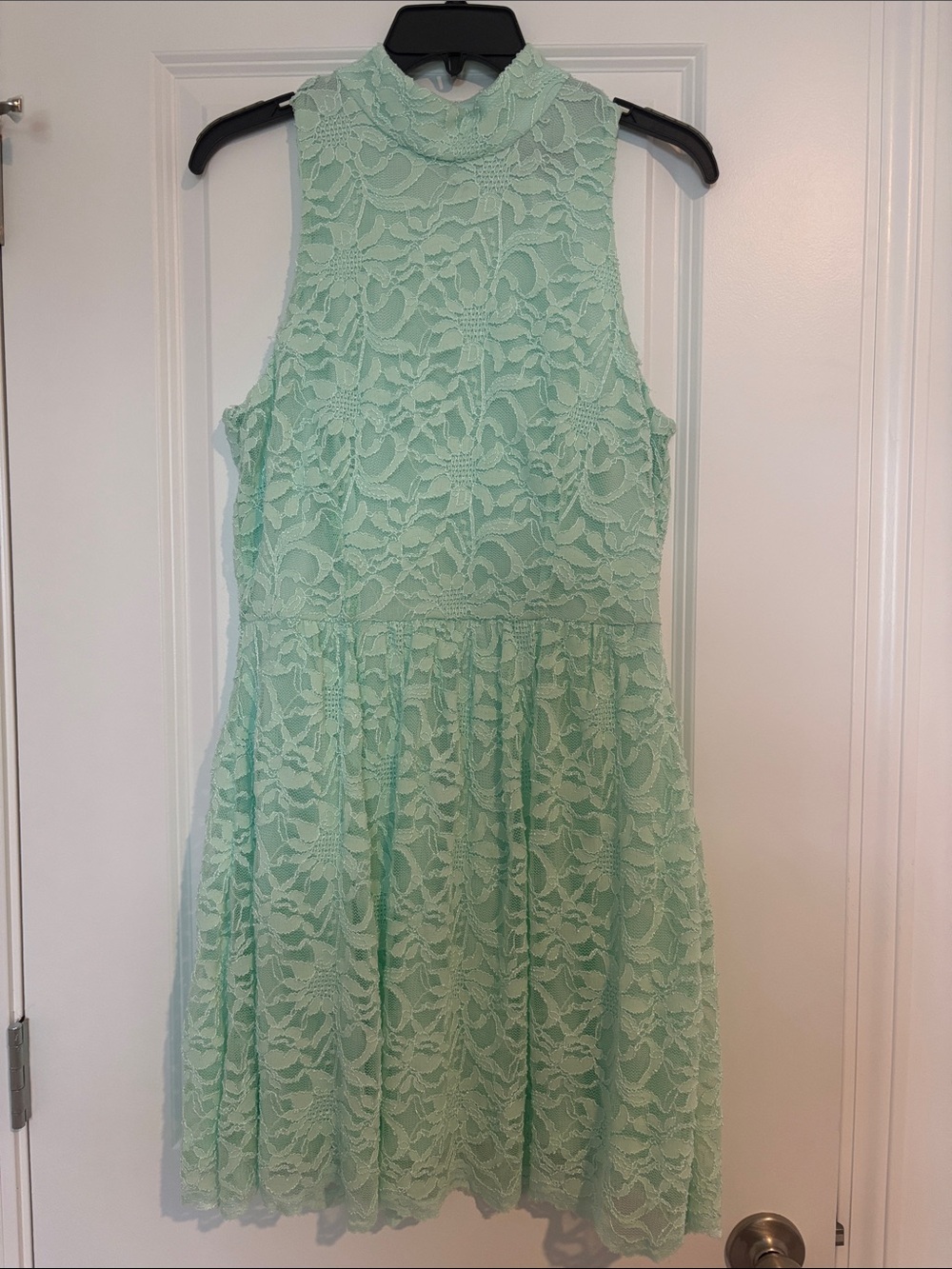 NWT B Darlin Mint Green Lace Mini Dress